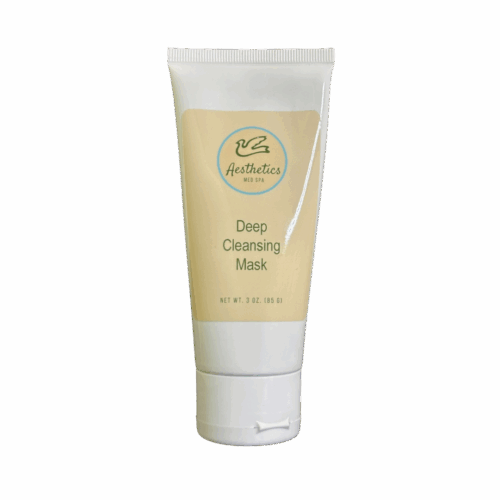 A white tube labeled "Deep Cleansing Mask," containing 3 oz (85 g), is displayed against a plain background.
